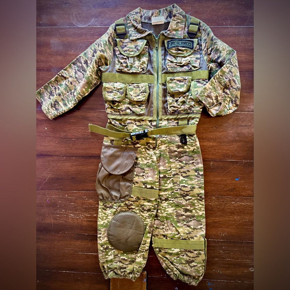 Toddler Military Special Forces Desert camo costume, size 2T-3T